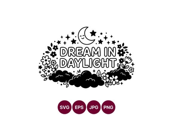 Dream in Daylight Floral Vector Art for Graphics and Illustrations