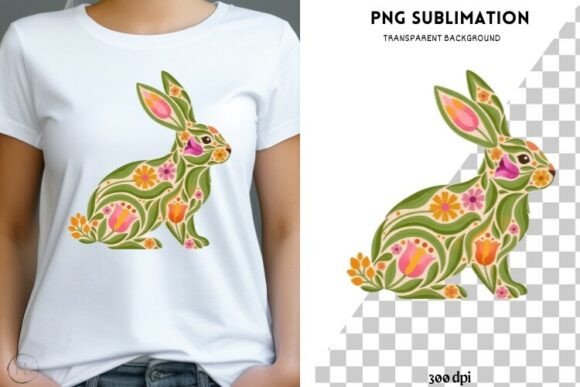 Floral Bunny Graphics & Illustrations Review