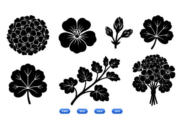 Garden Floral SVG Clipart Pack for Graphics and Illustrations