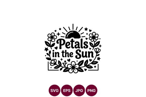 Petals in Sun Floral Vector Art: Graphics and Illustrations for Local Brands