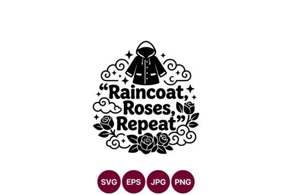 Raincoat Roses Vector Art: Graphics & Illustrations