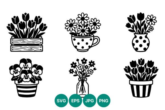 Review: Floral Line Art Black and White Vector for Embroidery