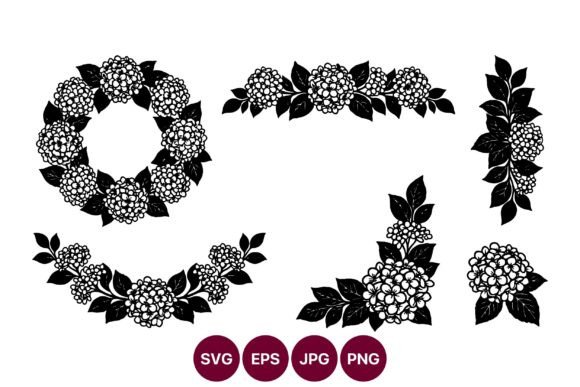 Reviewing Floral Hydrangea Garland Monochrome for Stitchers
