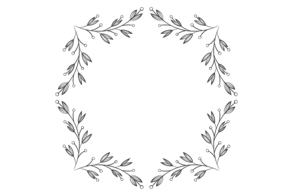 Vintage Floral Border: Graphics & Illustrations