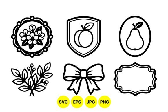 Vintage Floral Fruit Frame Clipart Review